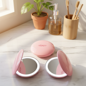 Miroir LED Rechargeable USB Pink Edition